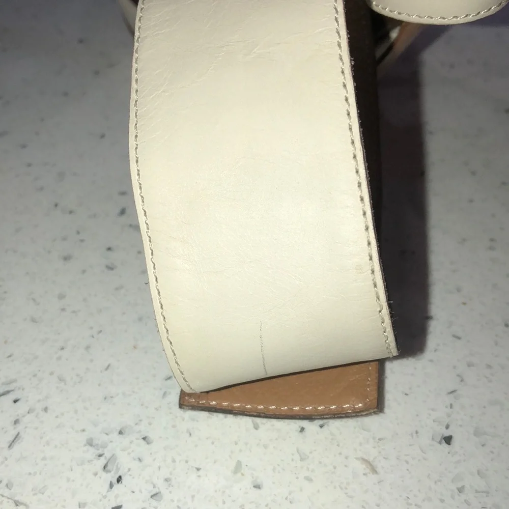 Maiyet leather strappy peep toe Kristy heels - Picture 10 of 13